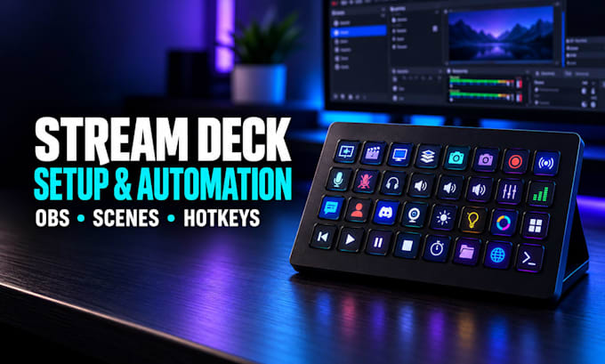 setup elgato stream deck for obs scene switching and automation