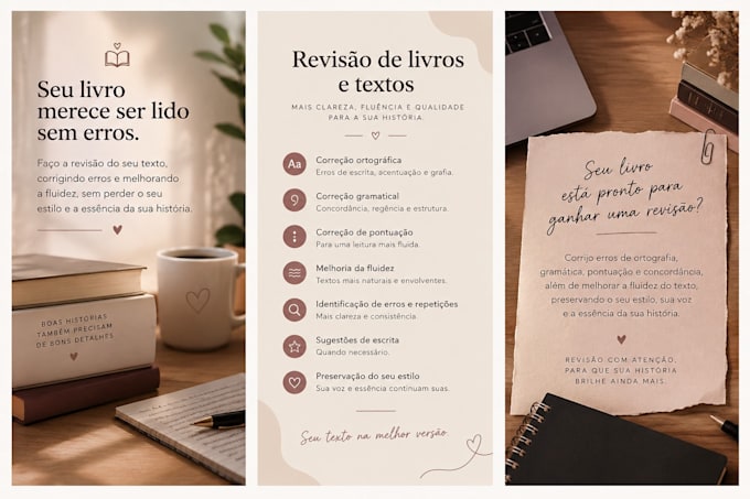 eu vou revisar seu livro