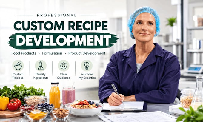 develop custom food recipes and product formulations
