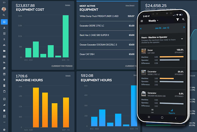 build a custom construction equipment operations app