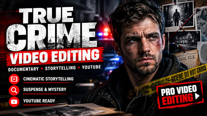make true crime documentary video editing for youtube