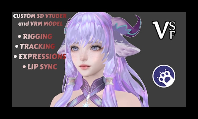 make custom vrm model and 3d vtuber avatar for warudo, vseeface and streaming
