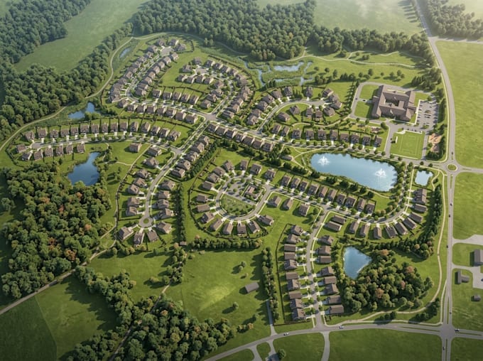 design residential subdivision, lot layout, community and land development plan