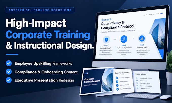 modernize or design premium corporate training and instructional design courses