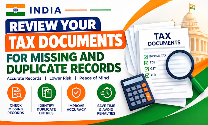 review tax documents for missing and duplicate records