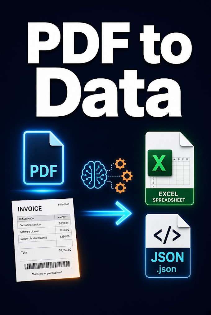 extract data from PDF and invoices using ai ocr and llms