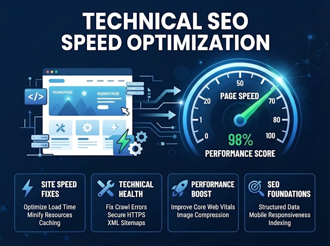 your website technical SEO errors and speed issues fixed