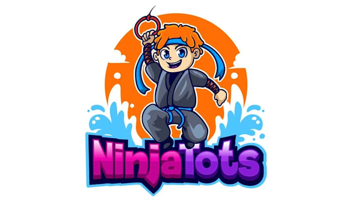 make particular logo for a childrens ninja warrior program