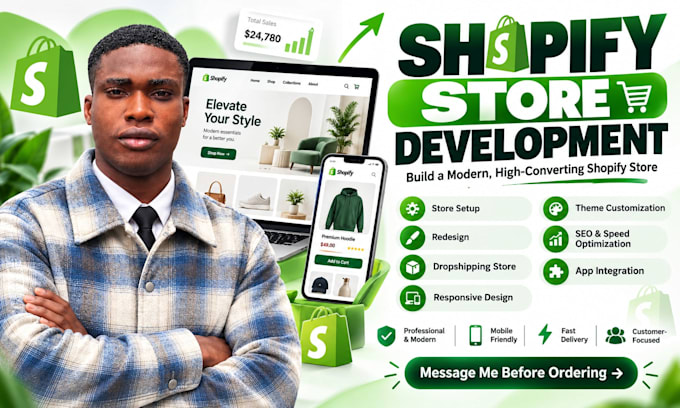 design shopify website, build shopify store or redesign shopify store, ecommerce