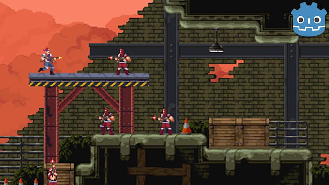 develop 2d 3d godot game prototype multiplayer game