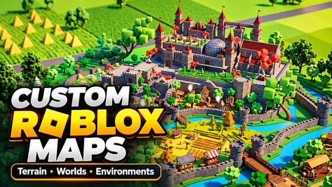build a custom roblox map, terrain and game environment