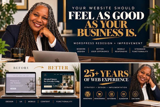 redesign and improve your wordpress website