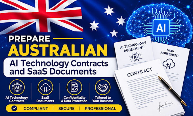 prepare australian ai technology contracts,saas document
