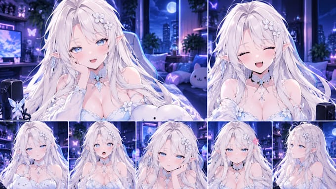 do vtuber commision, live 2d vtuber models, vtuber riggging, ai vtubers avaters