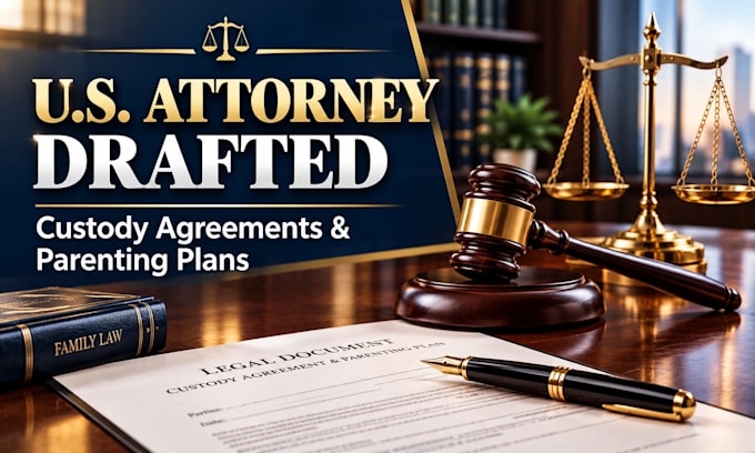 draft a detailed co parenting agreement and custody paperwork