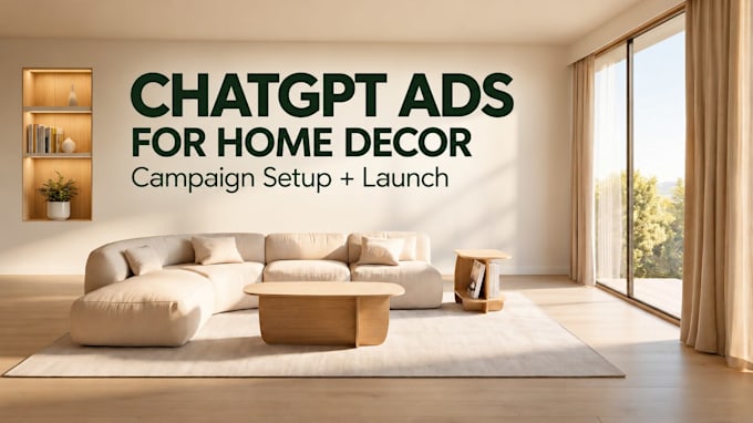 setup chatgpt ads for home decor ecommerce