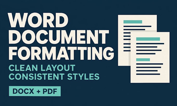 format your word document with a clean and professional layout