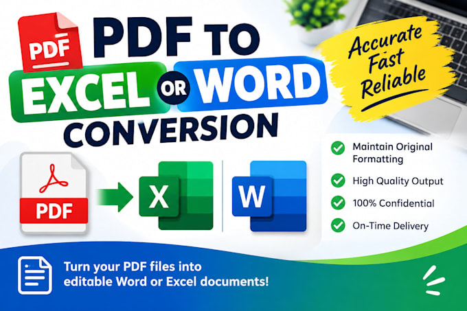 pdf to word or excel conversion