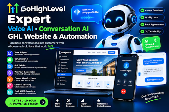 gohighlevel expert go high level voice agent ghl conversational ai ghl website
