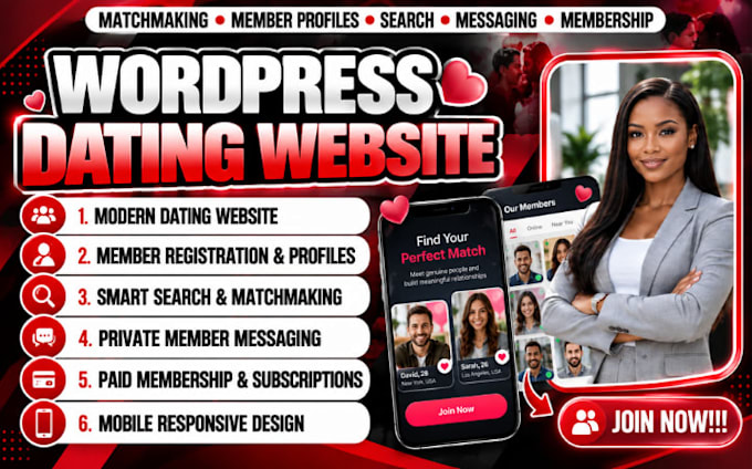 build a high converting wordpress dating and matchmaking website