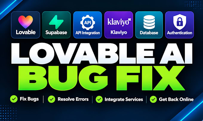 fix lovable ai website lovable supabase lovable bug fix ai developer integration