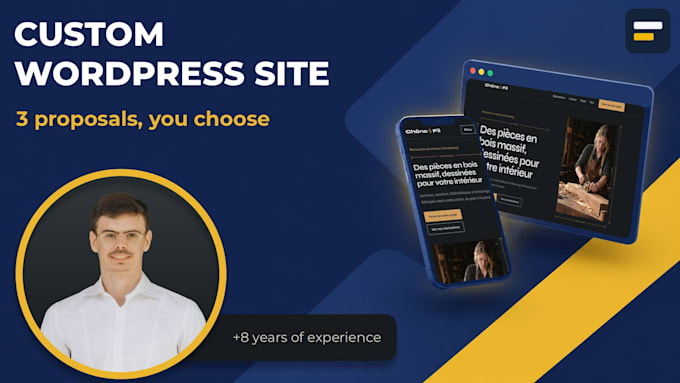 create a custom wordpress business website and launch it