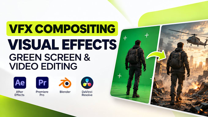 do vfx compositing, rotoscoping, motion tracking and visual effects in 24 hours