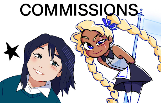 draw cute oc commissions