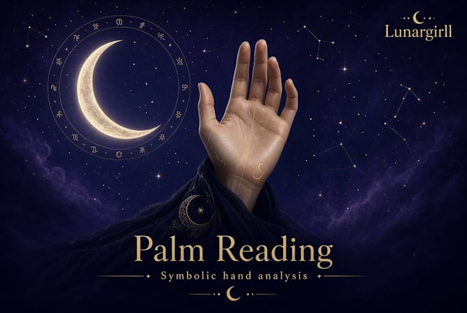 write a symbolic palm reading from your photo