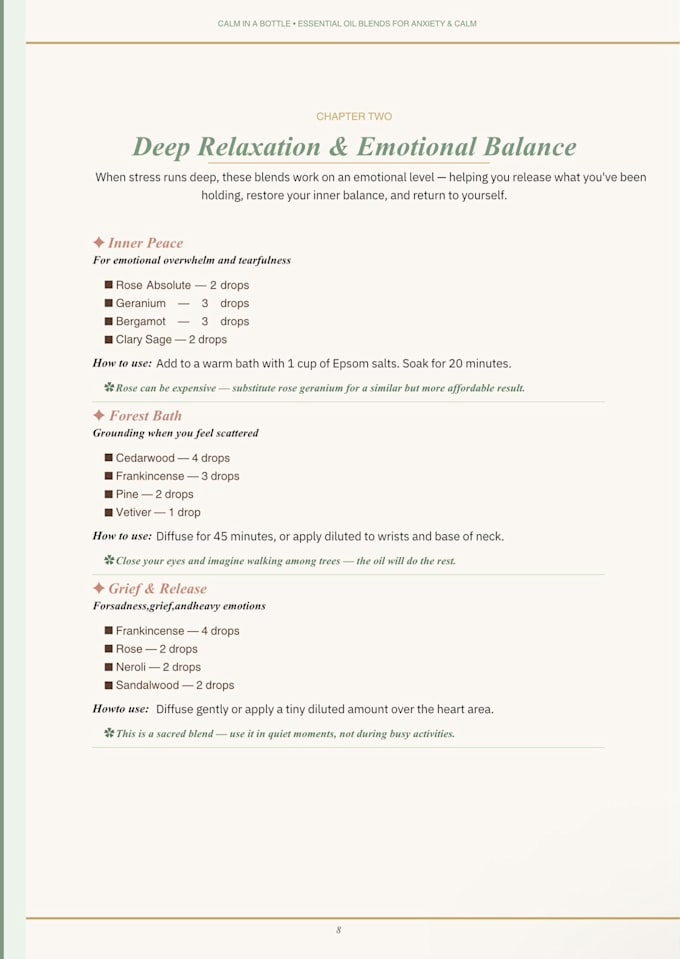 write a professional aromatherapy and wellness ebook