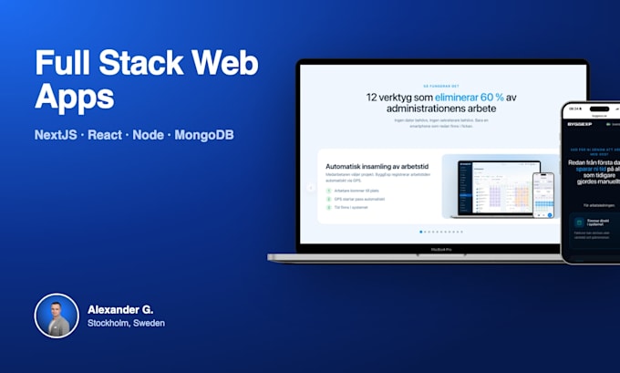 build a full stack nextjs web app with node and mongodb