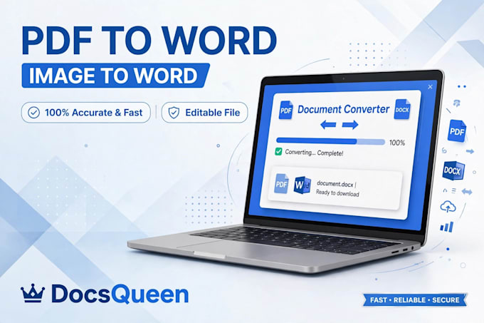convert pdf to word, image to word, scanned pdf to editable word fast