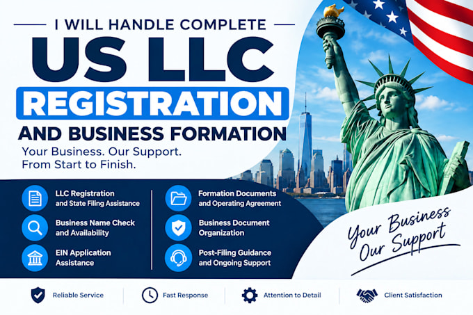 handle complete US llc registration and business formation
