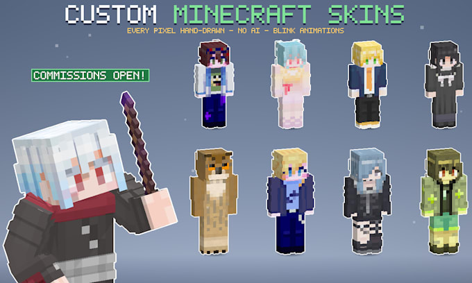 draw a custom minecraft skin for your character