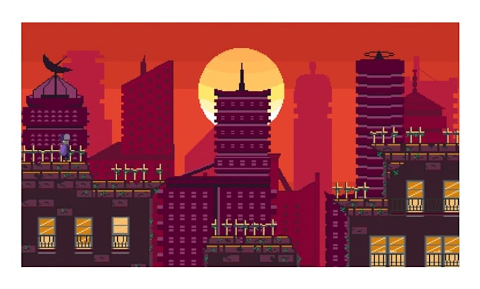 do 2d pixel background game art tilemap game assets platformer parallax scroll