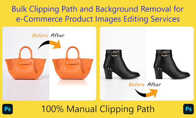 do bulk clipping path and background removal for ecommerce product images