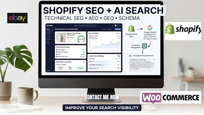 shopify GEO aeo technical on page ai SEO optimization for ai search visibility