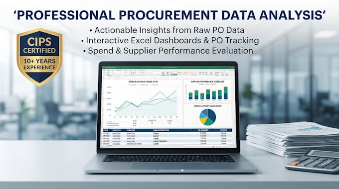 do procurement data analysis, purchase order management