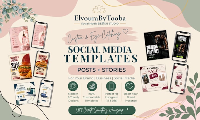 create and customize social media templetes in canva