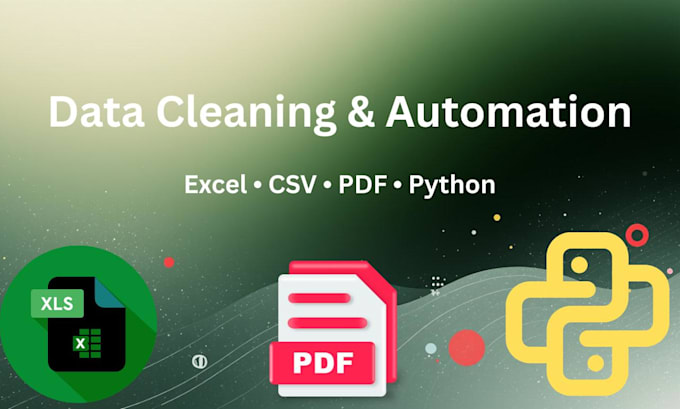 convert PDF to excel, clean data and format spreadsheets