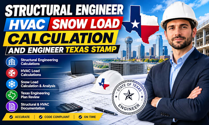 structural engineer hvac snow load calculation and engineer texas stamp