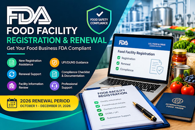 fda food facility registration and renewal