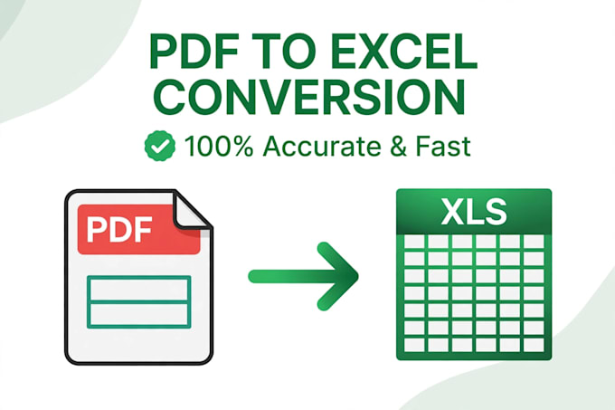 convert pdf to excel, image to excel and word to excel