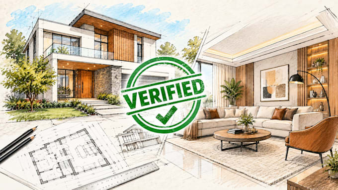 do residential interior design and 3d renderings