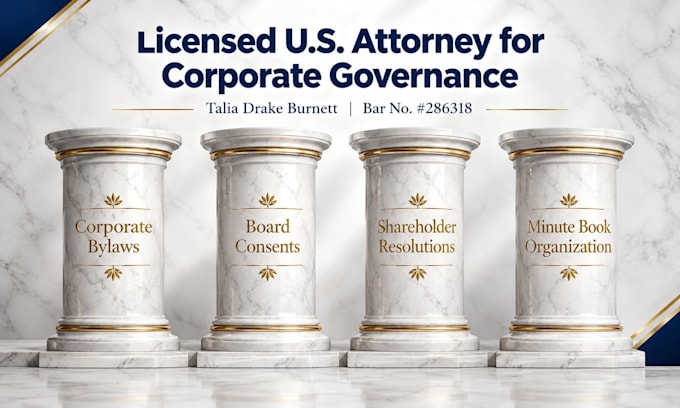 create shareholder resolutions for ownership changes as a US attorney