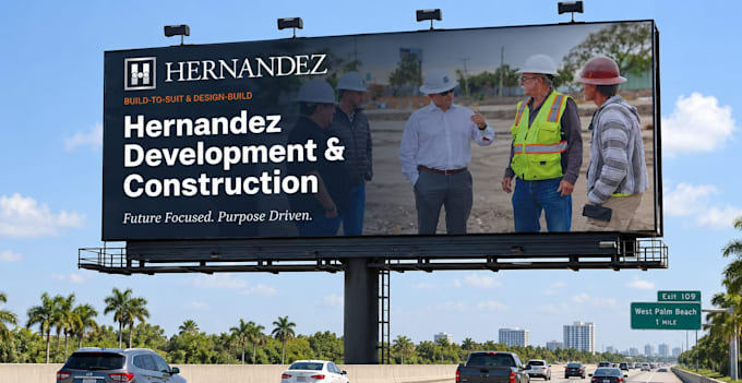create a high converting digital billboard design