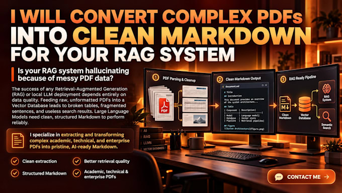 convert complex pdfs into clean markdown for your rag system