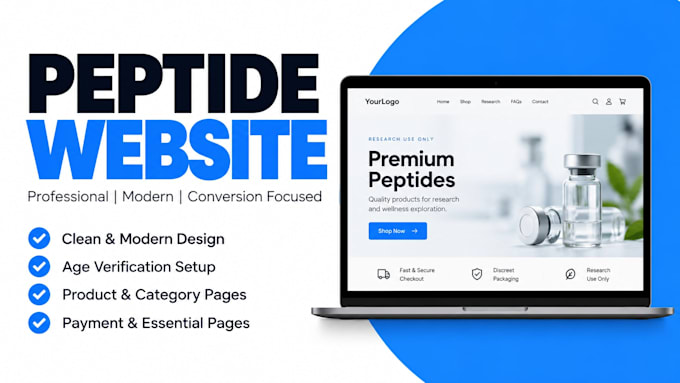build a peptide website with wordpress and woocommerce
