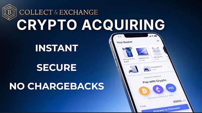 build secure payment processor, link to card payment, and crypto payment gateway