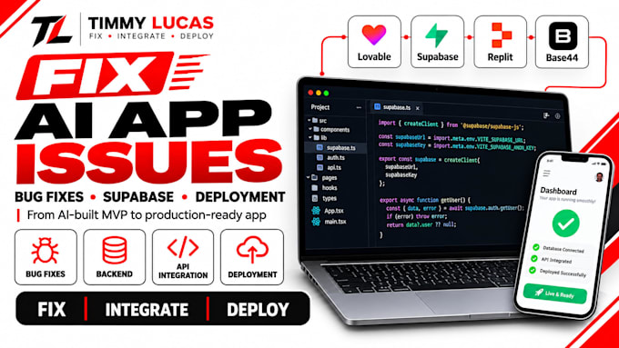 build fix lovable ai app with supabase integration lovable app supabase saas mvp